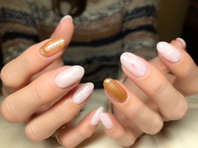 天然石風ネイル