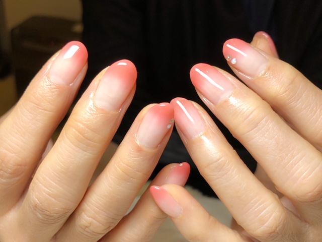 うるつやカラーでグラデーション