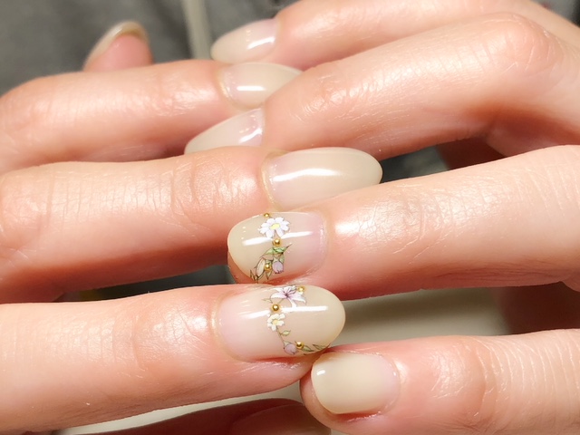 ボタニカルフラワーネイル