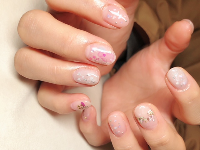 ニュアンスネイルたらしこみ