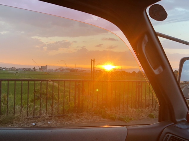 夕陽が綺麗だった日夏の会津若松市