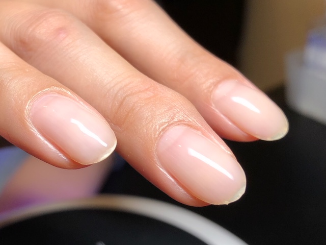 艶が抜群クリアネイル