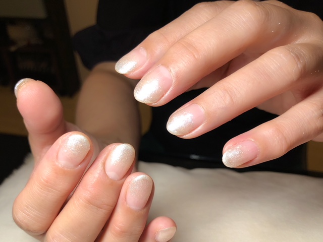 ラメグラデーションネイル