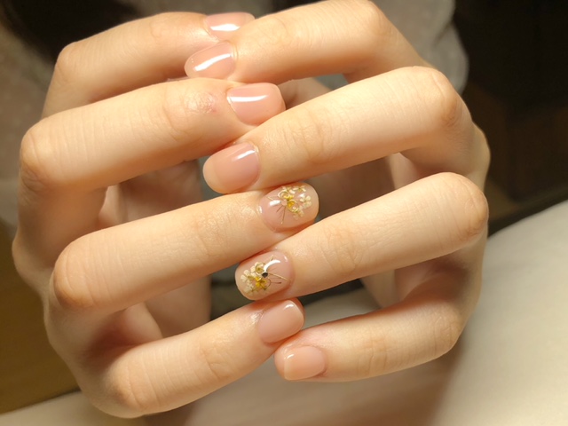 押し花ネイル
