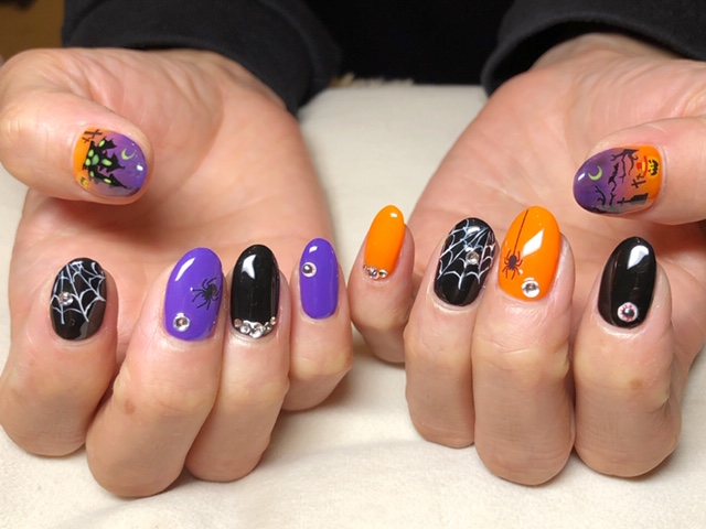 ハロウィンネイル