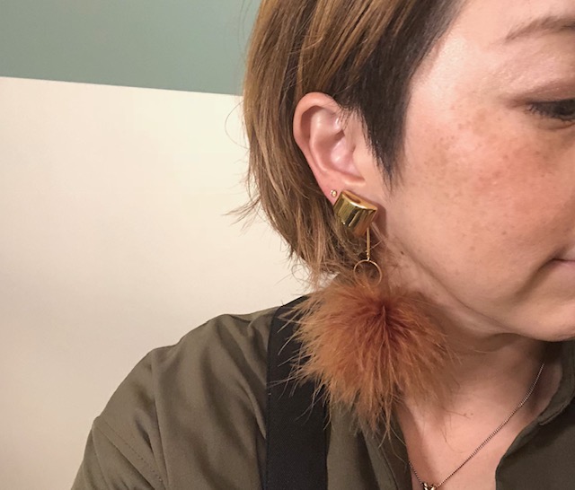 モフモフ秋冬ピアス