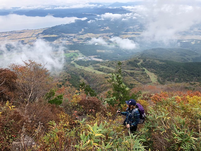 秋の会津磐梯山と猪苗代湖