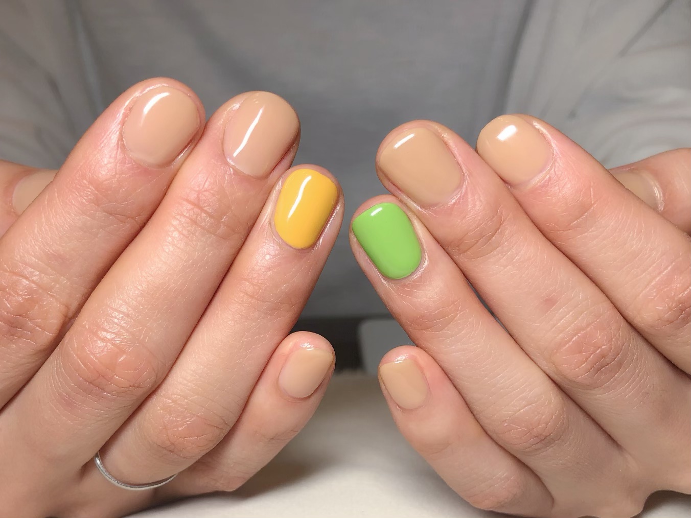 春色ワンカラーネイル