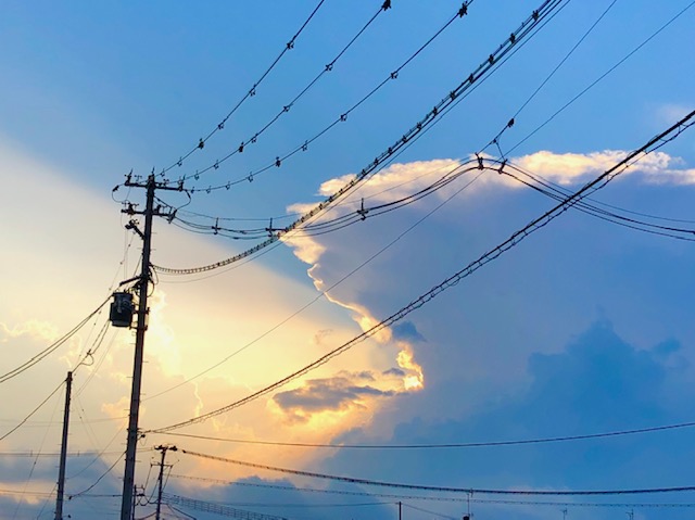 会津の空雨上がり