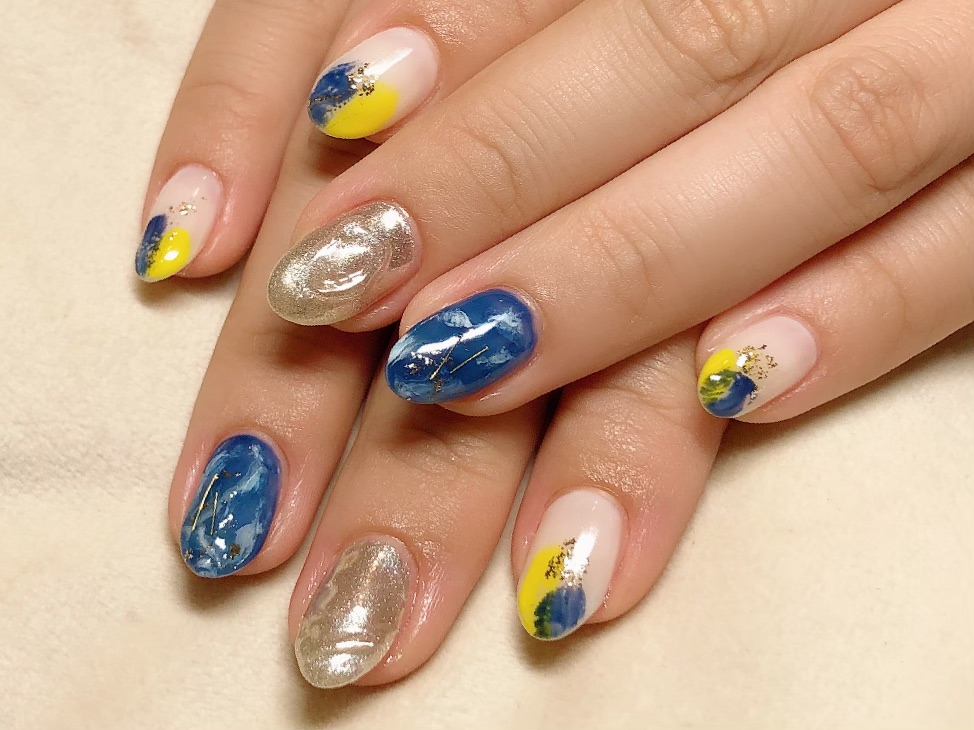 ニュアンス×夏ネイル