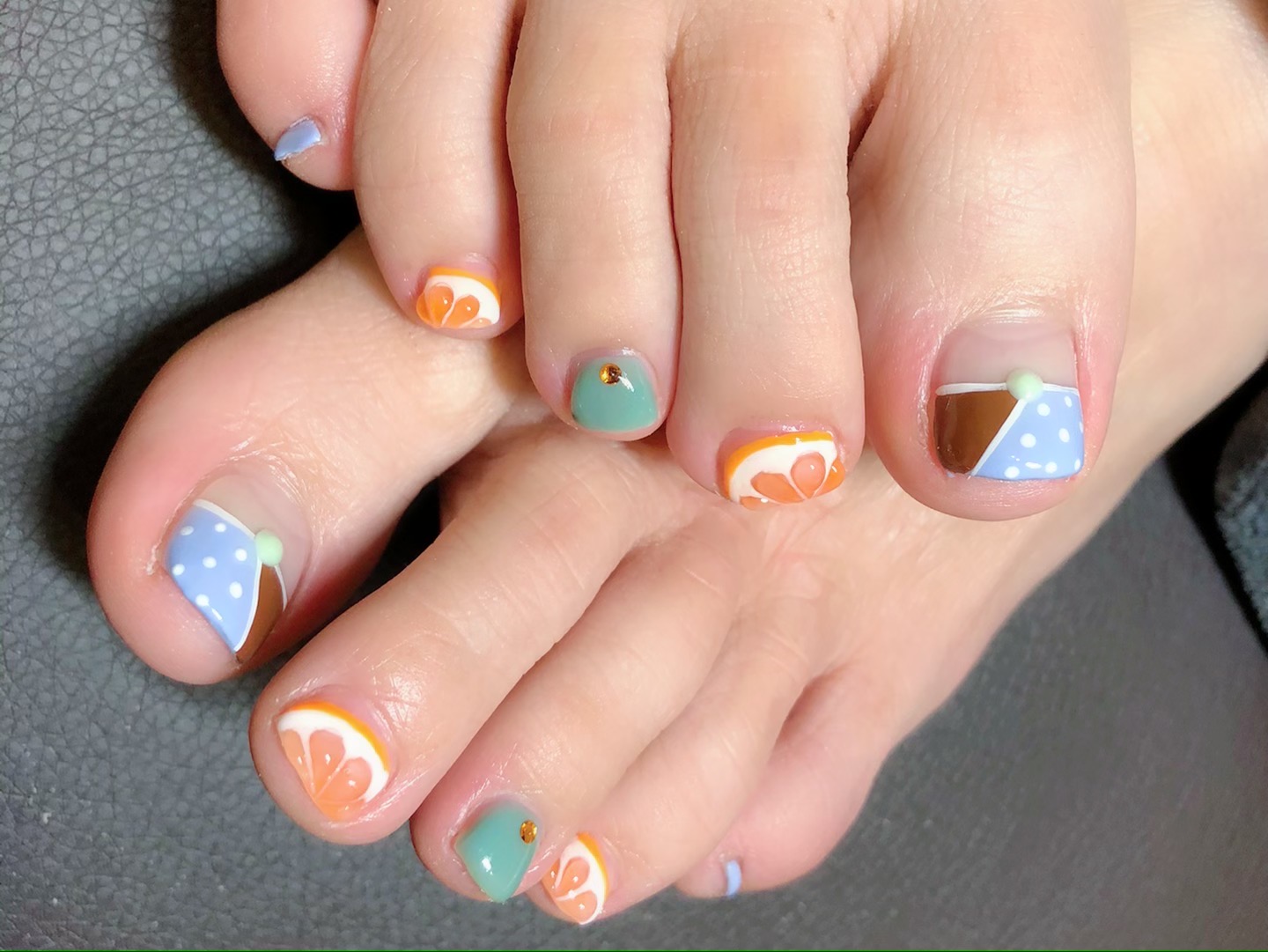 バレンタインネイル